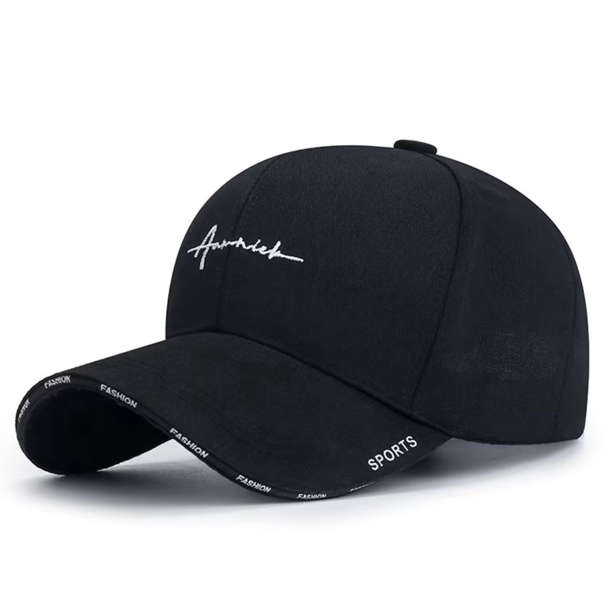 قبعة "لمسة الموضة" (Fashion Statement Cap) – تصميم مطرز بأسلوب "Fashion" و"Sports" – متوفرة باللونين الأسود والأبيض (متجر تَسَوق) قبعة "لمسة الموضة" (Fashion Statement Cap) – تصميم مطرز بأسلوب "Fashion" و"Sports" – متوفرة باللونين الأسود والأبيض (متجر تَسَوق)