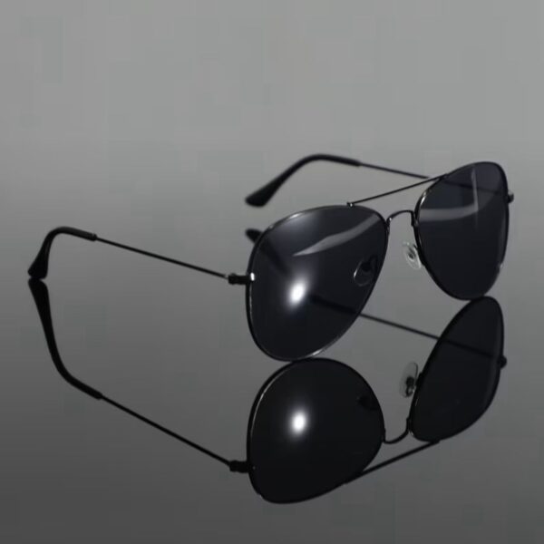 نظارة "طيار السماء" (Aviator Classic) – تصميم الطيار الكلاسيكي – إطار أسود فخم (متجر تَسَوق)