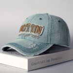 قبعة "الطابع العتيق" (Vintage Distressed Cap) – تصميم مطرز بلمسات مهترئة – متوفرة بتدرجات لونية مميزة (متجر تَسَوق)