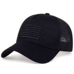 قبعة "نمط التراكر" (Trucker Cap) – تصميم العلم الموحد (Tone-on-Tone) مع خلفية شبكية – متوفرة بألوان متعددة (متجر تَسَوق)