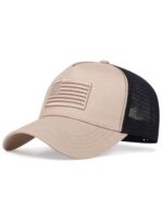 قبعة "نمط التراكر" (Trucker Cap) – تصميم العلم الموحد (Tone-on-Tone) مع خلفية شبكية – متوفرة بألوان متعددة (متجر تَسَوق)