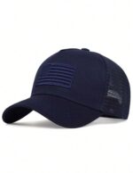 قبعة "نمط التراكر" (Trucker Cap) – تصميم العلم الموحد (Tone-on-Tone) مع خلفية شبكية – متوفرة بألوان متعددة (متجر تَسَوق)