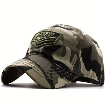 قبعة "التمويه العسكري" (Army Camo Cap) – تصميم مطرز بلمسة احترافية – نمط تمويه (Camouflage) (متجر تَسَوق)
