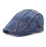 قبعة "البيريه الجينز" (Denim Flat Cap) – تصميم عتيق (Vintage) بلمسات عصرية – متوفرة بتدرجات اللون الأزرق (متجر تَسَوق)