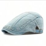 قبعة "البيريه الجينز" (Denim Flat Cap) – تصميم عتيق (Vintage) بلمسات عصرية – متوفرة بتدرجات اللون الأزرق (متجر تَسَوق)