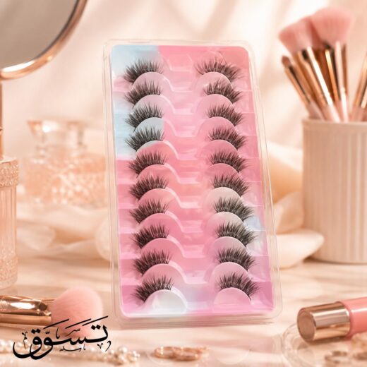 مجموعة الرموش الصناعية الاحترافية (Professional Eyelash Set) – 10 أزواج متنوعة