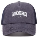 قبعة "لوس أنجلوس" (Los Angeles LA Trucker Cap) – تصميم "ديستريسد" (Distressed) عصري – متجر تَسَوق