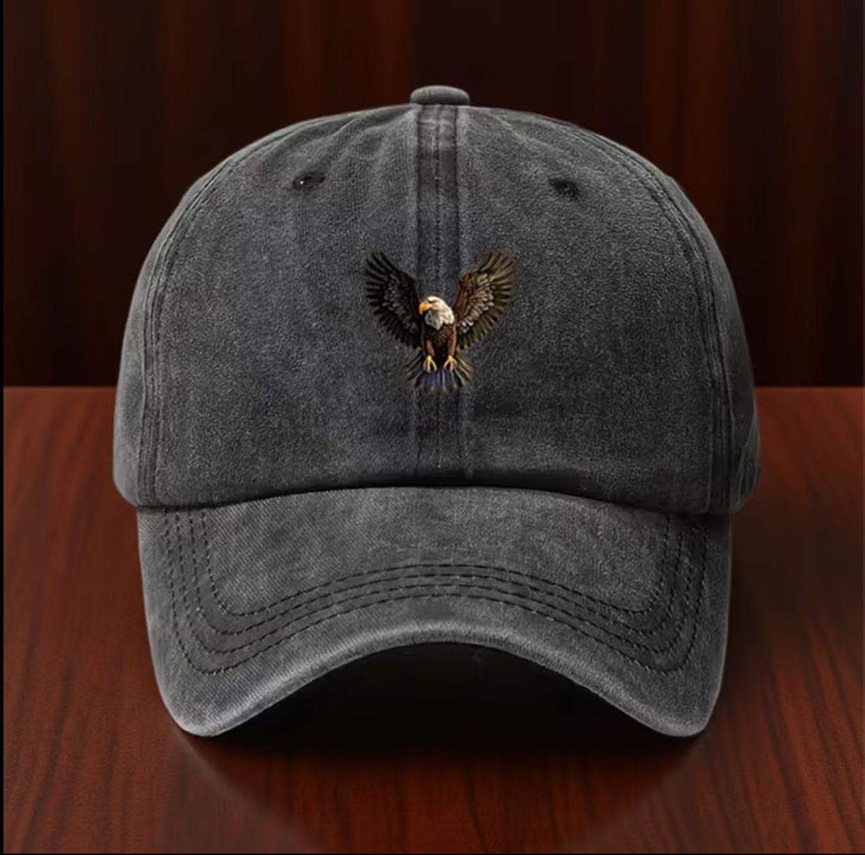 قبعة "النسر المهيب" (Majestic Eagle Cap) – تصميم مغسول (Washed Look) – متجر تَسَوق قبعة "النسر المهيب" (Majestic Eagle Cap) – تصميم مغسول (Washed Look) – متجر تَسَوق