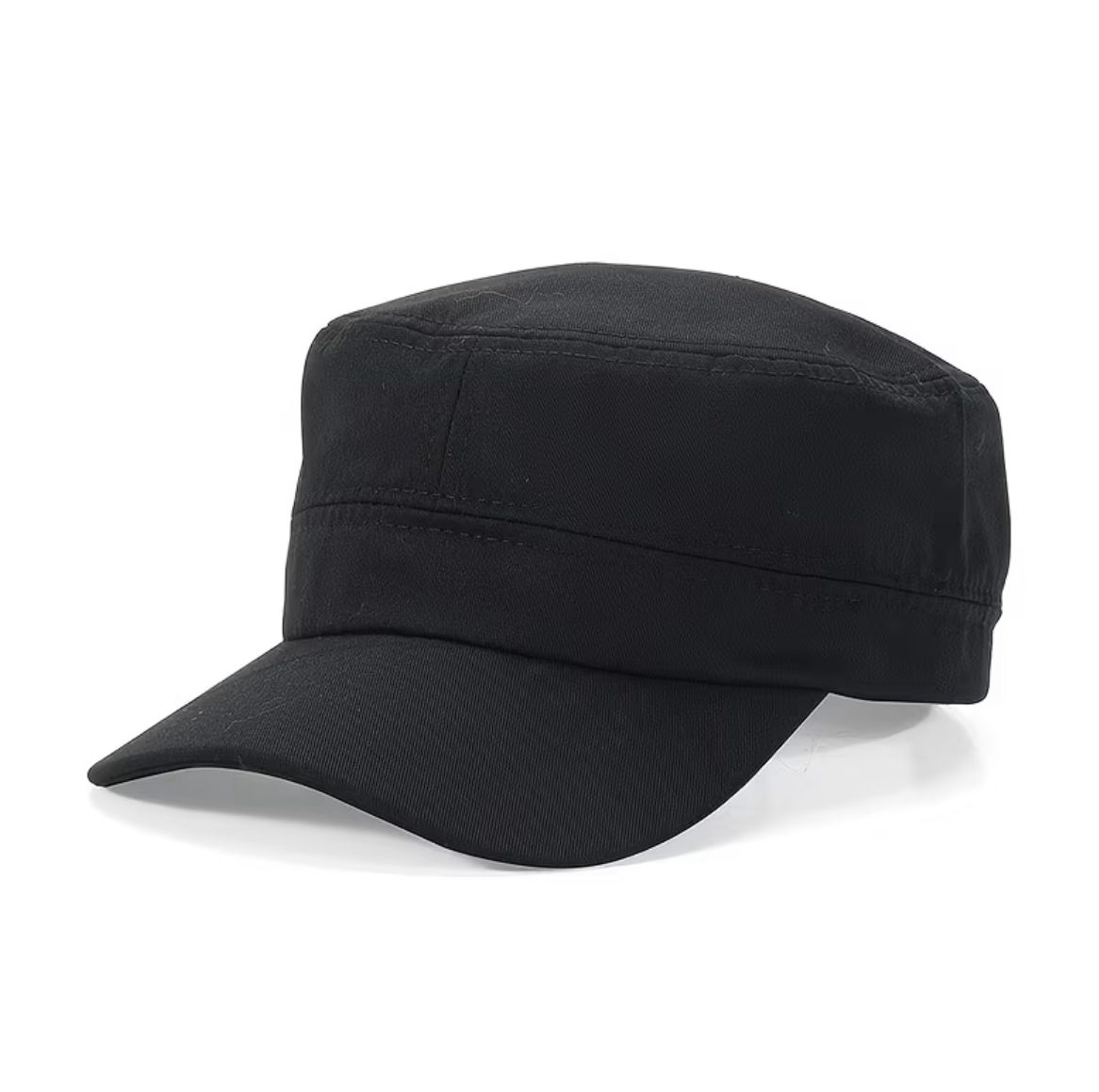 قبعة "الكاديت" الكلاسيكية (Classic Cadet Cap) – تصميم عسكري أنيق – لون أسود سادة (متجر تَسَوق) قبعة "الكاديت" الكلاسيكية (Classic Cadet Cap) – تصميم عسكري أنيق – لون أسود سادة (متجر تَسَوق)