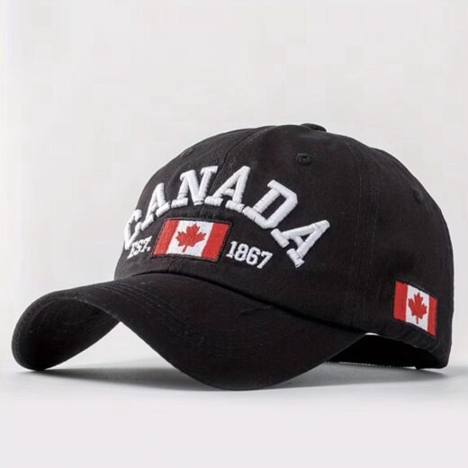قبعة "كندا 1867" (Canada 1867 Cap) – تصميم مطرز فاخر – لون أسود كلاسيكي (متجر تَسَوق)