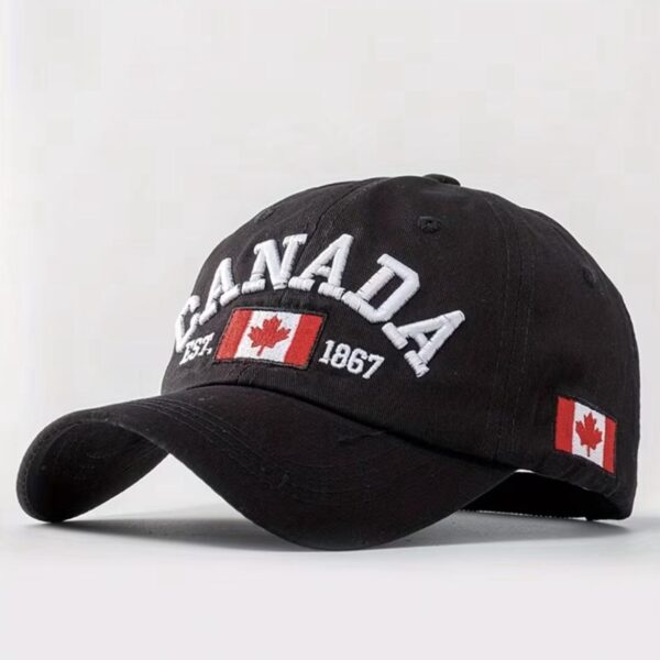 قبعة "كندا 1867" (Canada 1867 Cap) – تصميم مطرز فاخر – لون أسود كلاسيكي (متجر تَسَوق)