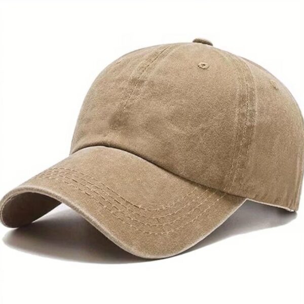 قبعة "الكاب الأساسي المغسول" (Washed Vintage Plain Cap) – تصميم سادة بلمسة عتيقة