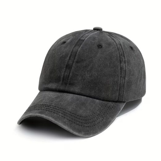 قبعة "الكاب الأساسي المغسول" (Washed Vintage Plain Cap) – تصميم سادة بلمسة عتيقة