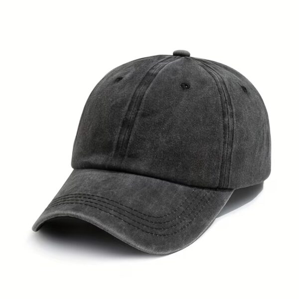 قبعة "الكاب الأساسي المغسول" (Washed Vintage Plain Cap) – تصميم سادة بلمسة عتيقة