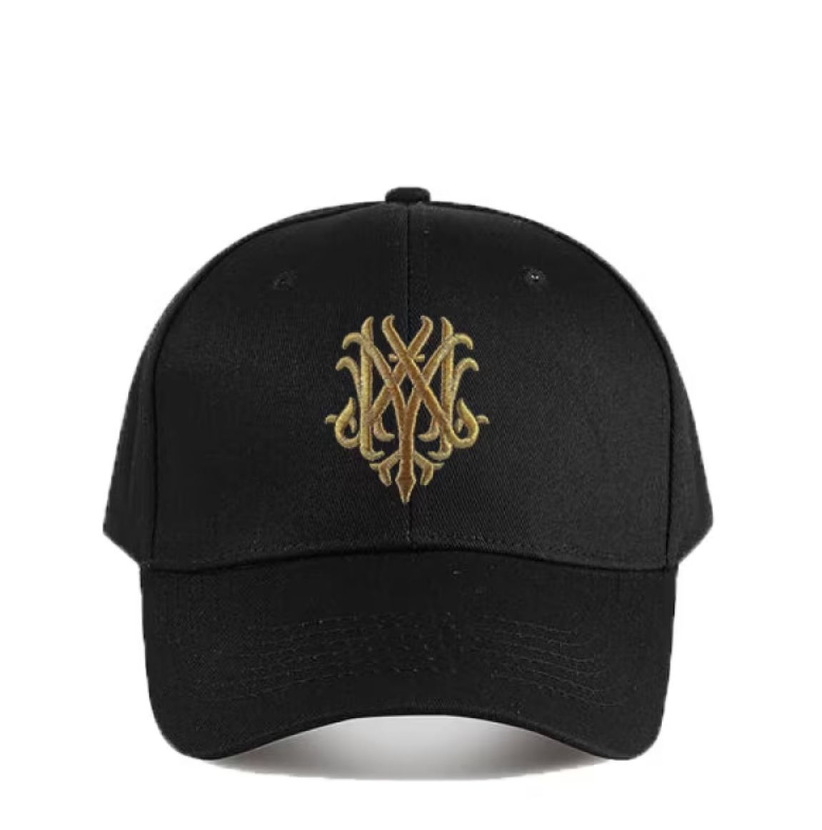 قبعة "الشعار الذهبي" (Golden Monogram Cap) – تصميم كلاسيكي أسود مع تطريز متداخل فاخر (متجر تَسَوق) قبعة "الشعار الذهبي" (Golden Monogram Cap) – تصميم كلاسيكي أسود مع تطريز متداخل فاخر (متجر تَسَوق)