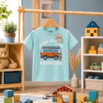تيشيرت أولادي صيفي بتصميم "Time For An Adventure"