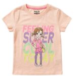 تيشيرت بناتي صيفي "Feeling Super" - قطن ناعم مريح