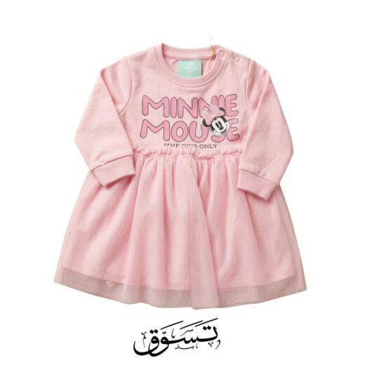 فستان بناتي رقيق بتصميم "ميني ماوس" (Minnie Mouse)