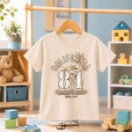 تيشيرت أولادي صيفي "California 84" بتصميم شاطئي