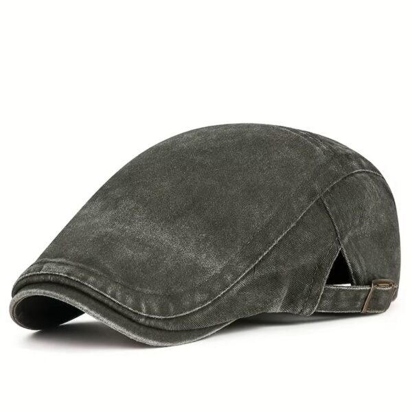 قبعة "بيريه" (Beret) رجالية كلاسيكية - ملمس عتيق