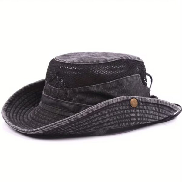 قبعة "بوشي" (Bush Hat) رياضية للأنشطة الخارجية - تصميم شبكي مهوّي