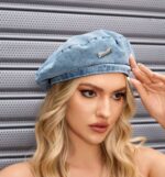 قبعة "بيريه" (Beret) جينز عصرية - تصميم "ستريت ستايل"