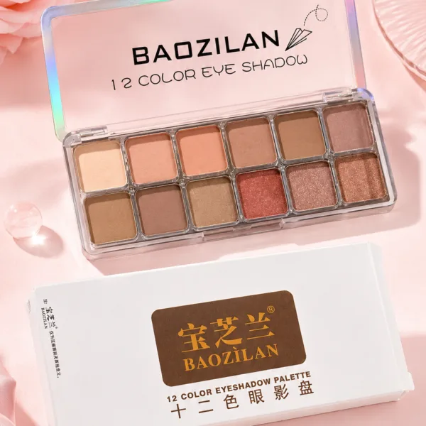 باليت ظلال عيون 12 لوناً من باوزيلان (BAOZILAN Eyeshadow Palette)