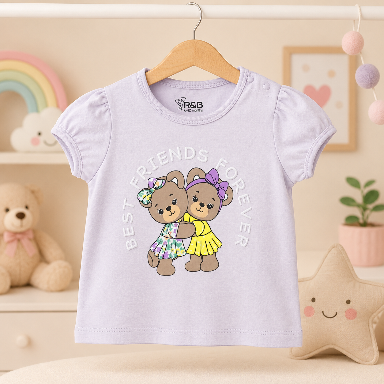 تيشيرت أطفال موف بتصميم "BEST FRIENDS FOREVER" من R&B تيشيرت أطفال موف بتصميم "BEST FRIENDS FOREVER" من R&B