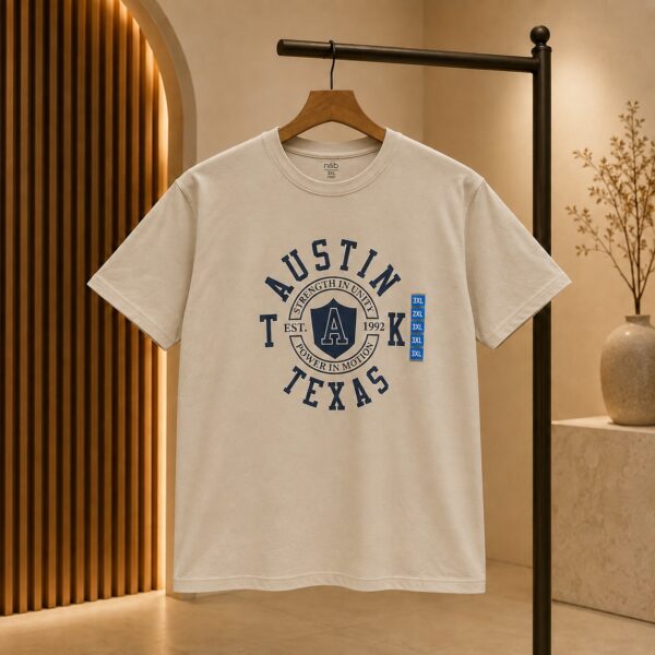 تيشيرت رجالي بيج بتصميم Austin Texas من R&B